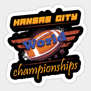 kansas city world championships t-shirt Sticker
